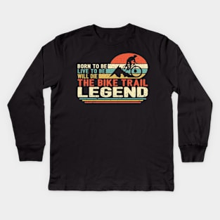 Bike Trail Legend Kids Long Sleeve T-Shirt